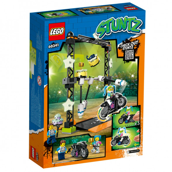 Конструктор LEGO City 60341 Трюковое испытание «Нокдаун» в Тамбове