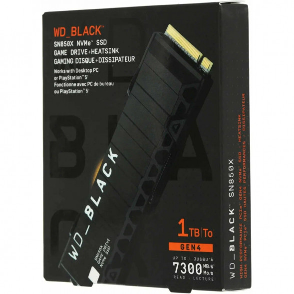 SSD накопитель Western Digital WD Black SN850X NVMe, 1TB (WDS100T2XHE) в Тамбове