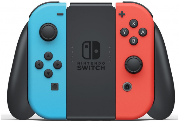 Игровая приставка Nintendo Switch rev.2 32 ГБ, красный/синий в Тамбове