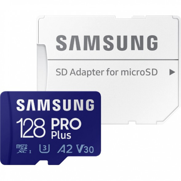 Карта памяти micro SDXC 128Gb Samsung PRO Plus U3 A2 V30 180/130MB/s (MB-MD128G-K) в Тамбове
