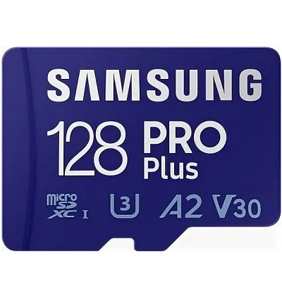 Карта памяти micro SDXC 128Gb Samsung PRO Plus U3 A2 V30 180/130MB/s (MB-MD128G-K) в Тамбове