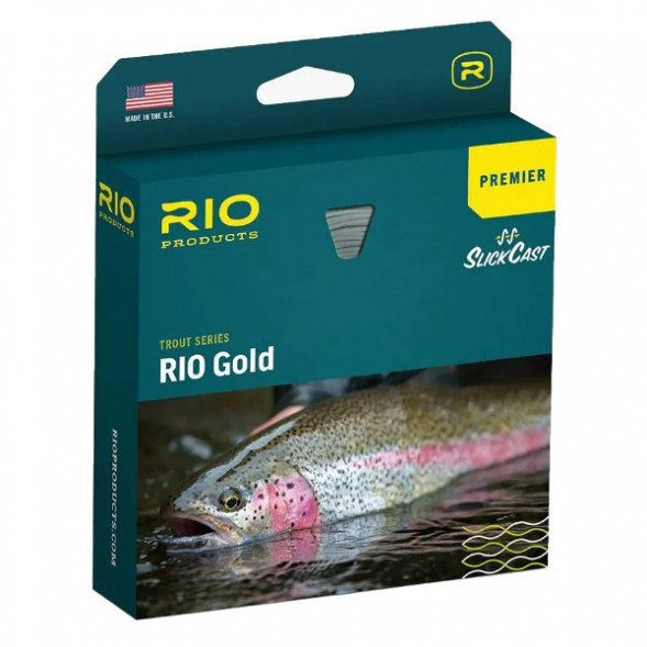Леска RIO Premier Gold Floating Fly Line WF7F, мох/золото в Тамбове