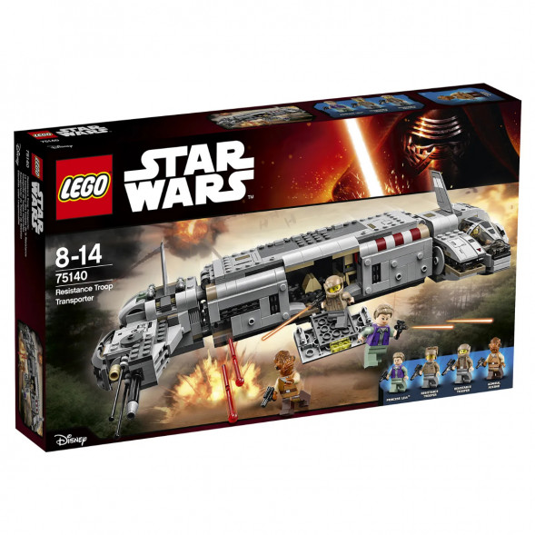 Конструктор LEGO Star Wars 75140 Военный транспорт Сопротивления в Тамбове