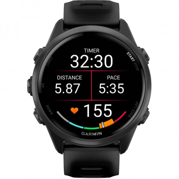 Умные часы Garmin Forerunner 570 42 мм Slate Grey Aluminium/Translucent Black 010-02970-00 в Тамбове