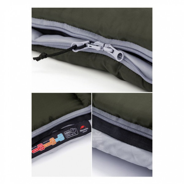 Спальный мешок Naturehike U350S (Левый), коричневый в Тамбове