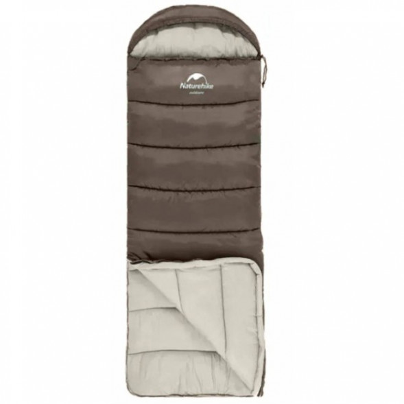 Спальный мешок Naturehike U350S (Левый), коричневый в Тамбове