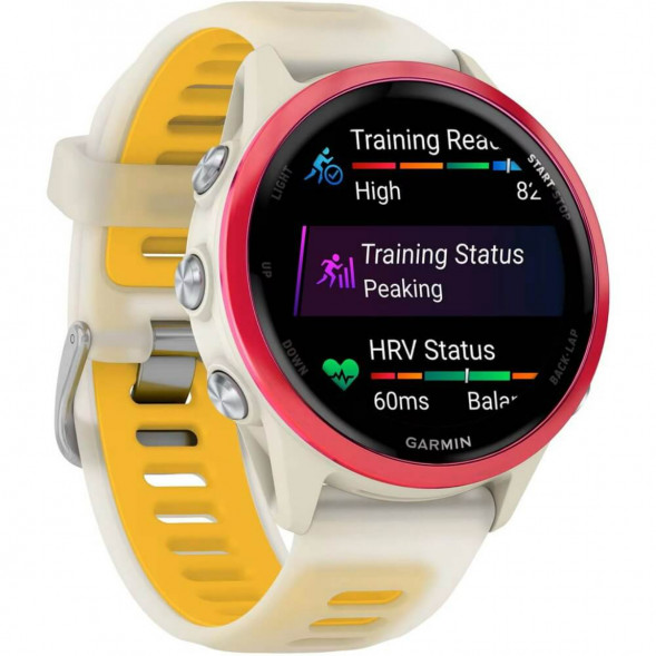Умные часы Garmin Forerunner 570 42 мм Raspberry Aluminium/Translucent Bone/Mango 010-02970-02 в Тамбове