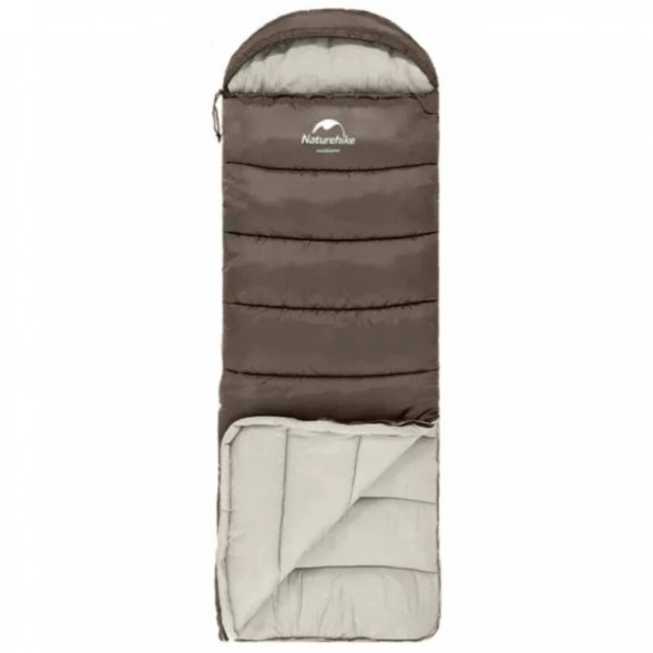 Спальный мешок Naturehike U350S (Правый), коричневый в Тамбове