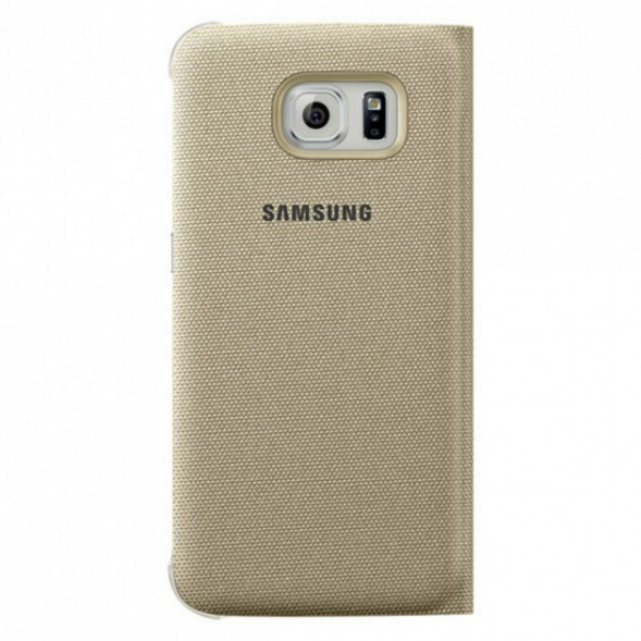 Чехол для Samsung Galaxy S6 S-View Cover (EF-CG920BFE), Gold в Тамбове