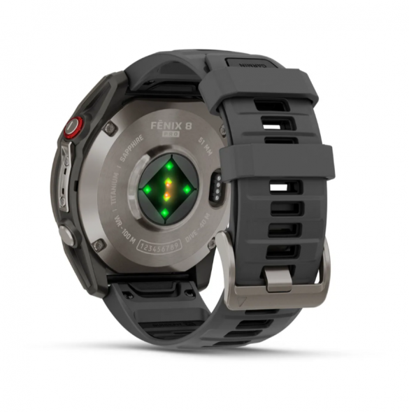 Умные часы Garmin Fenix 8 PRO, 51 мм, AMOLED, Sapphire, Titanium with Graphite/Black Silicone Band 010-03199-10 в Тамбове