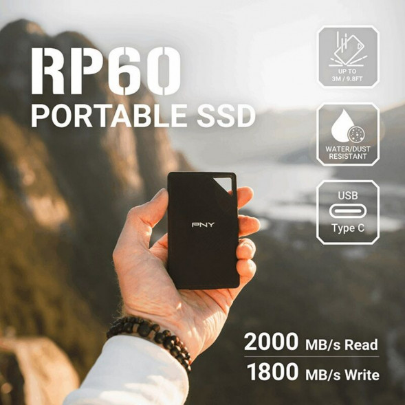 Внешний диск SSD PNY RP60 (PSDOGS3060-2TB-RB), 2 TB в Тамбове