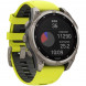 Умные часы Garmin Fenix 8, 51 мм, Solar, Sapphire Titanium with AMP Yellow/Graphite Silicone Band 010-02907-20 в Тамбове