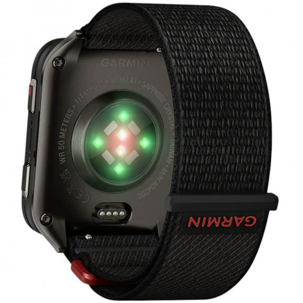 Умные часы Garmin Venu X1 Black с чёрным нейлоновым ремешком ComfortFit 010-02980-02 в Тамбове