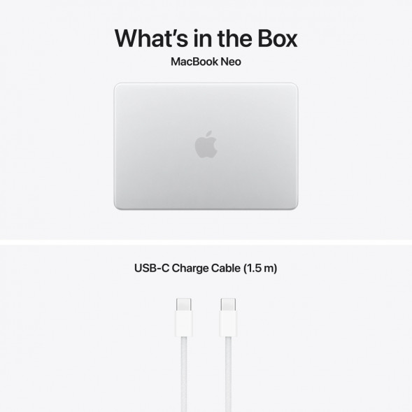 Ноутбук Apple MacBook Neo MHFC4 (A18 Pro 5-Core GPU, 8/512GB), Серебристый/Silver в Тамбове