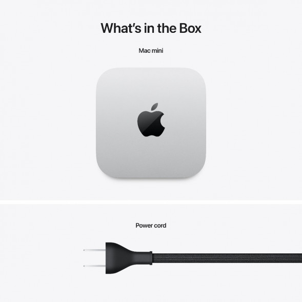 Компьютер Apple Mac mini M4 2024 (MU9D3) (10 Core GPU, 16ГБ, 256ГБ SSD, Apple, macOS), серебристый в Тамбове