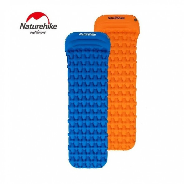 Надувной коврик туристический Naturehike FC-12, синий в Тамбове