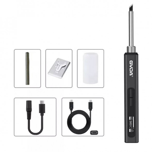 Портативный электрический USB паяльник GVDA GD300 (набор 7 предметов) в Тамбове