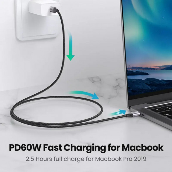 Кабель USB Type-C/Type-C Ugreen 60W, 1 м в Тамбове