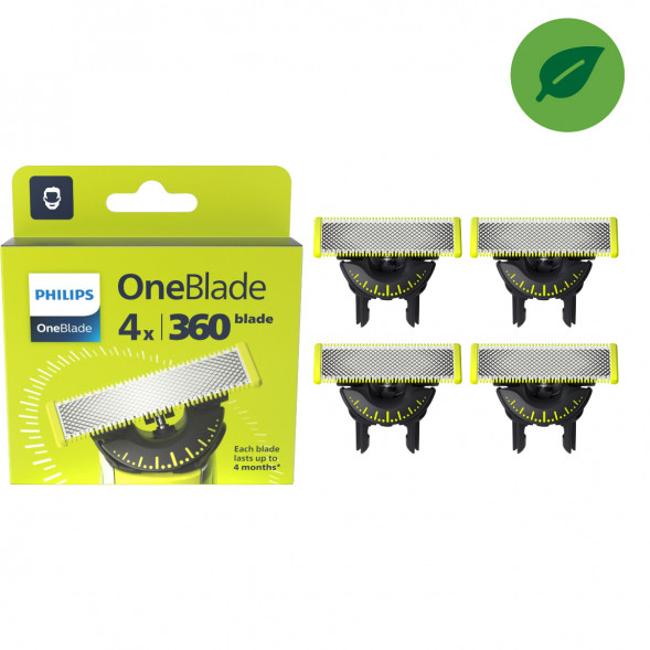 Сменные лезвия Philips Oneblade 360 QP440/50, 4 шт. в Тамбове