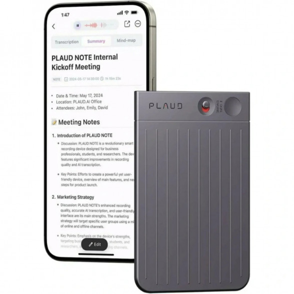 Диктофон Plaud Note NB-100 ChatGPT 64ГБ, Black в Тамбове