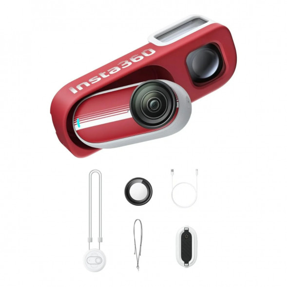 Экшн-камера Insta360 Go 3S Retro Bundle Special Edition 64ГБ, Red в Тамбове