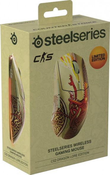Беспроводная игровая мышь Steelseries CS2 Dragon Lore WL + USB Type-A 18000 DPI в Тамбове