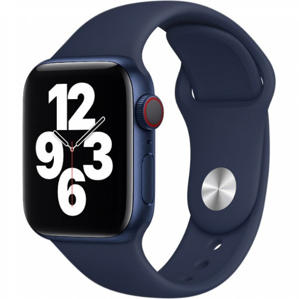 Ремешок для Apple Watch 44mm Deep Navy Sport Band (MYAX2ZM/A), тёмный ультрамарин в Тамбове