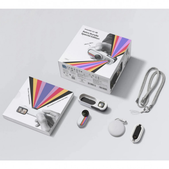 Экшн-камера Insta360 Go 3S Retro Bundle Special Edition 64ГБ, White в Тамбове