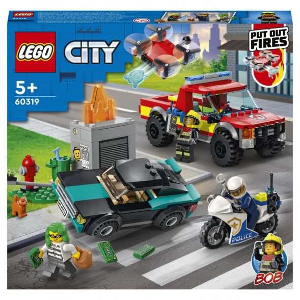Конструктор LEGO City Fire 60319 Пожарная бригада и полицейская погоня в Тамбове