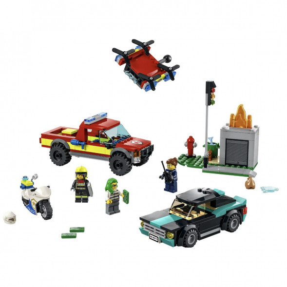 Конструктор LEGO City Fire 60319 Пожарная бригада и полицейская погоня в Тамбове