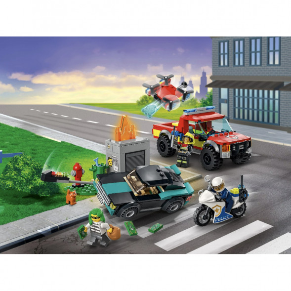 Конструктор LEGO City Fire 60319 Пожарная бригада и полицейская погоня в Тамбове