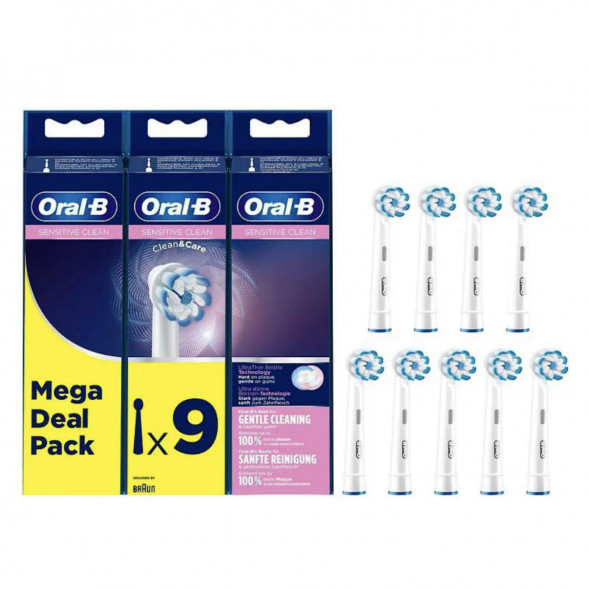 Насадки на зубные щетки Oral-B Sensitive Clean, 9 шт. в Тамбове