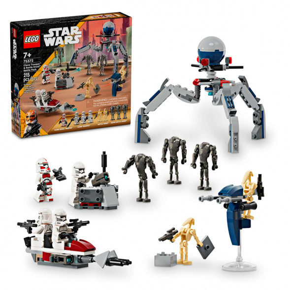Конструктор LEGO Star Wars 75372 Боевой набор солдат-клонов и боевых дроидов в Тамбове