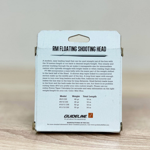 Рыболовная леска Guideline Power Taper RM Float #9/10, 16m, 45gm, Mist Blue в Тамбове