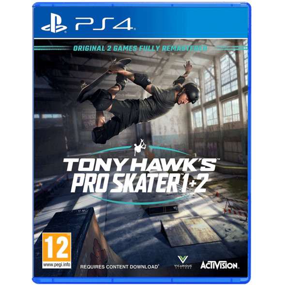 Игра Tony Hawk&amp;#039;s Pro Skater 1 + 2 [PS4, английская версия] в Тамбове