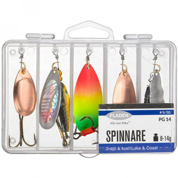 Набор блесен Fladen #16-7535 (5 шт в наборе) в Тамбове