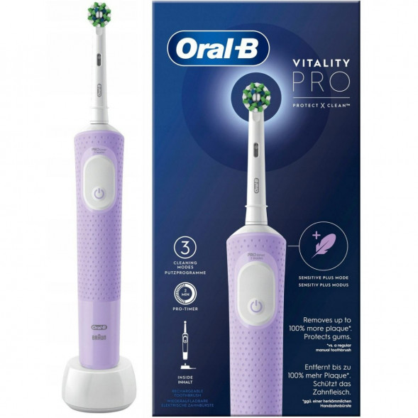 Электрическая зубная щетка Oral-B Vitality Pro D103, фиолетовый в Тамбове