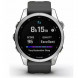 Умные часы Garmin Fenix 7s серебристый с графитовым силиконовым ремешком 010-02539-01 в Тамбове