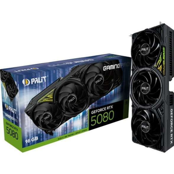 Видеокарта NVIDIA GeForce RTX 5080 Palit GamingPro V1 16GB (NE75080019T2-GB2031Y) в Тамбове