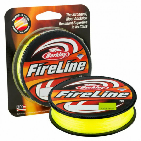 Леска Berkley FireLine 0,25mm 17,5kg 270m, Flame Green (желтый неон) в Тамбове