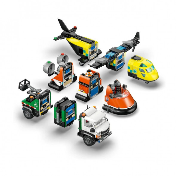Конструктор LEGO City 60505 Самолет, сервисный грузовик и судно на воздушной подушке в Тамбове