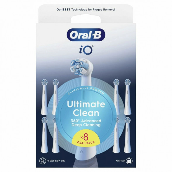 Сменные насадки Oral-B iO Series Ultimate Clean 360, 8 шт., белый в Тамбове