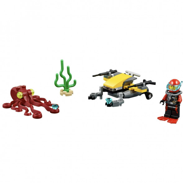 Конструктор LEGO City Deep Sea Explorers 60090 Глубоководный скутер в Тамбове