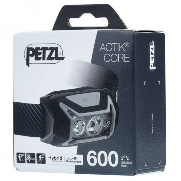 Налобный фонарь Petzl Actik Core E065AA00, 600 лм, серый в Тамбове