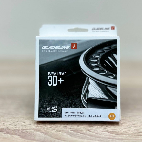 Рыболовная леска Guideline Power Taper 3D+ #37761 8/9 DH, Yellow в Тамбове