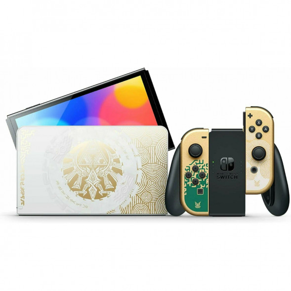Игровая приставка Nintendo Switch OLED 64 ГБ, без игр, The Legend of Zelda: Tears of the Kingdom в Тамбове