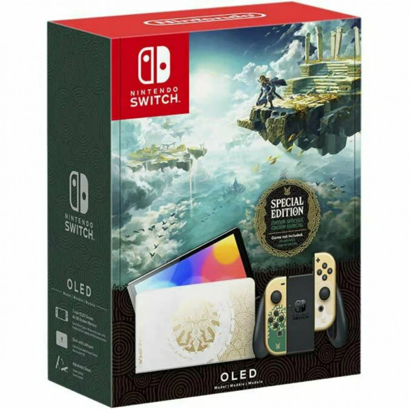 Игровая приставка Nintendo Switch OLED 64 ГБ, без игр, The Legend of Zelda: Tears of the Kingdom в Тамбове