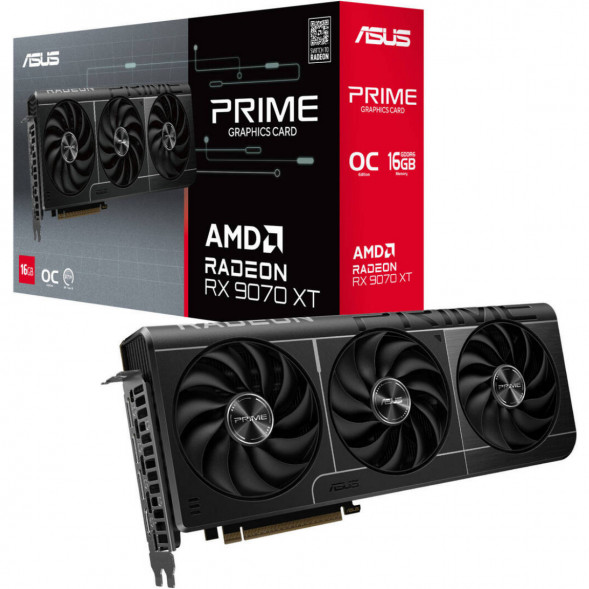 Видеокарта ASUS Radeon RX 9070 XT Prime OC 16Gb (PRIME-RX9070XT-O16G) в Тамбове