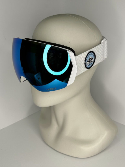 Горнолыжные очки для сноуборда Copozz (голубой, белый) в Тамбове