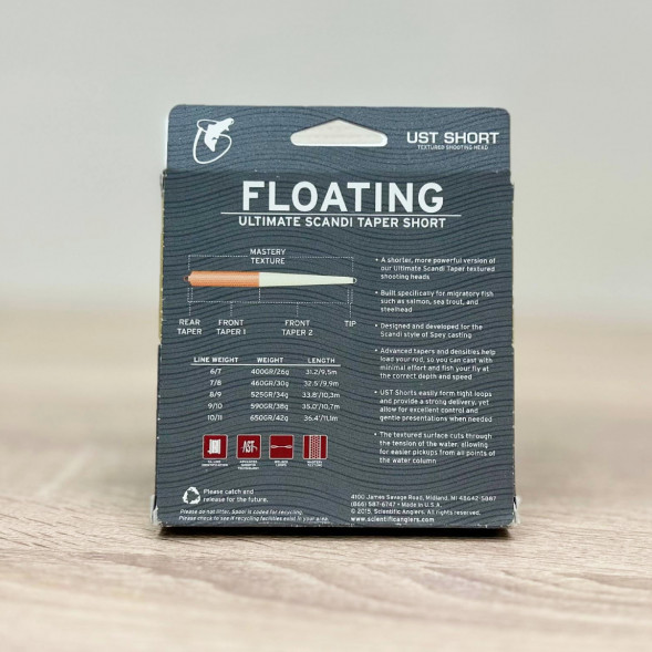 Рыболовная леска Scientific Anglers UST Short St-8/9-f Floating 124997 в Тамбове